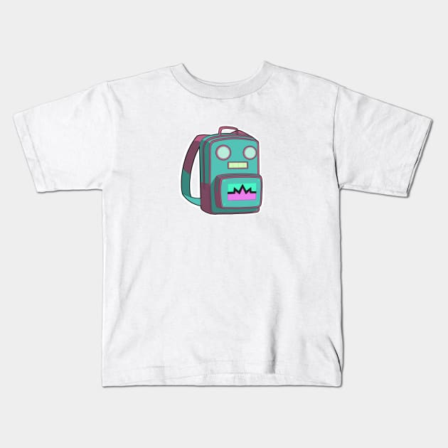 Benson’s backpack Kids T-Shirt by dragonlord19